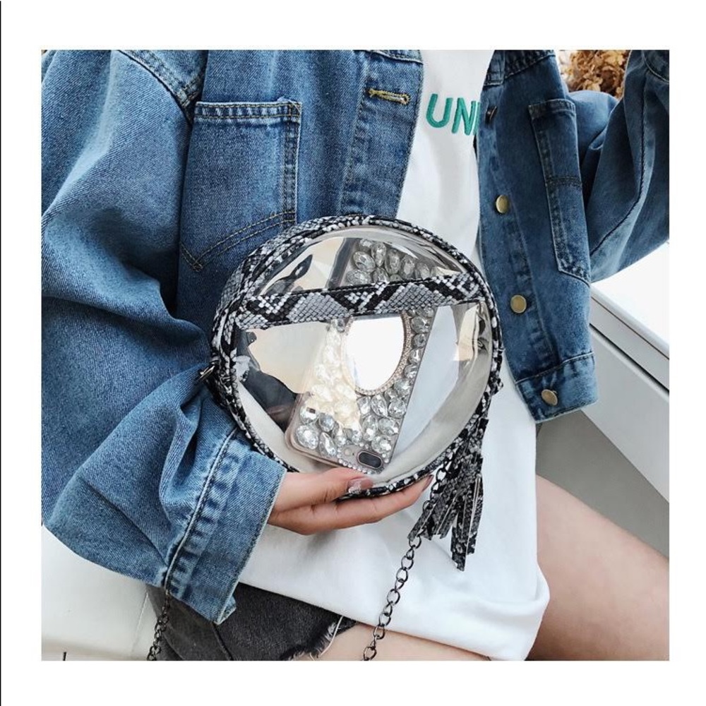 Clear, Game-Day, Crossbody. Transparent